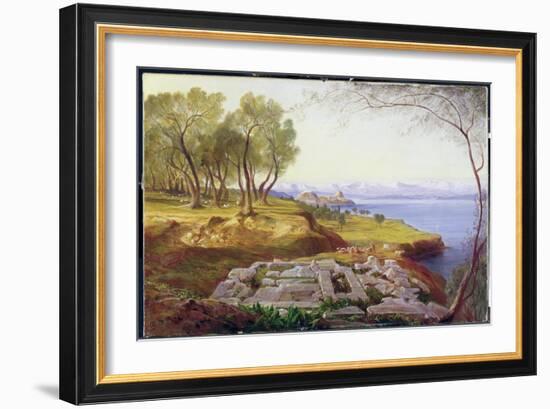 Corfu from Ascension, c.1856-64-Edward Lear-Framed Giclee Print