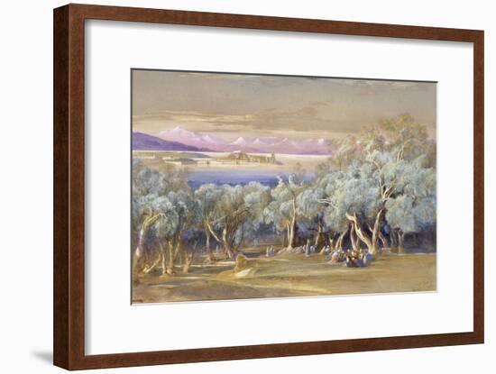 Corfu from Vonista, 1856-Edward Lear-Framed Giclee Print