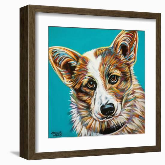 Corgi Cuteness I-Carolee Vitaletti-Framed Art Print