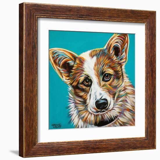 Corgi Cuteness I-Carolee Vitaletti-Framed Art Print