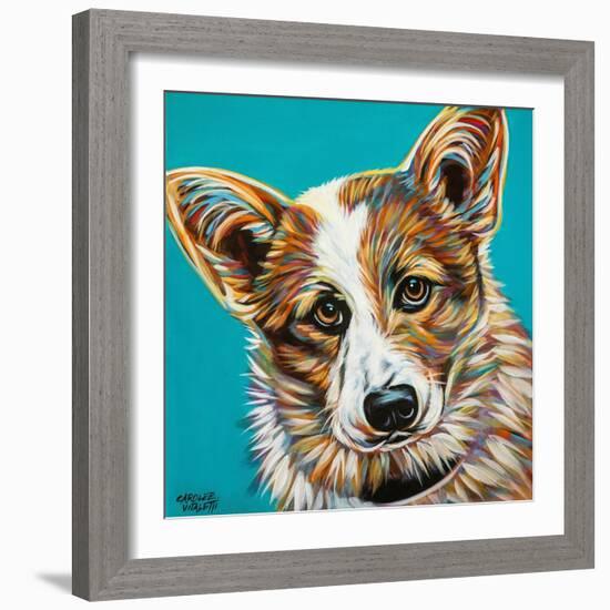 Corgi Cuteness I-Carolee Vitaletti-Framed Art Print