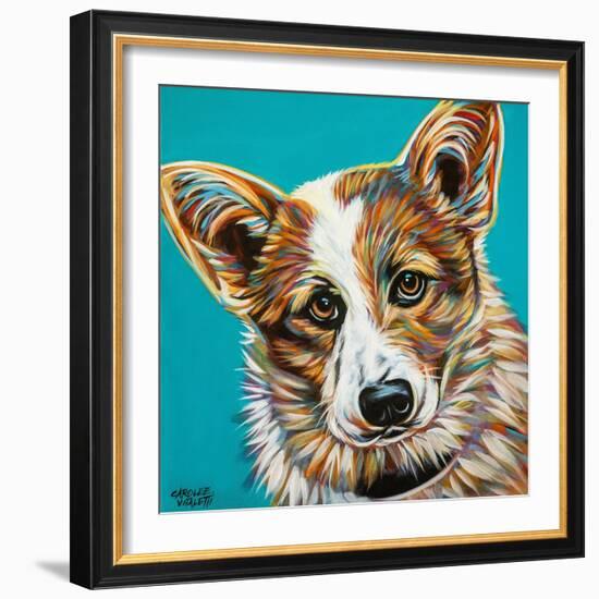 Corgi Cuteness I-Carolee Vitaletti-Framed Art Print