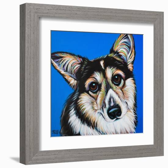 Corgi Cuteness II-Carolee Vitaletti-Framed Art Print