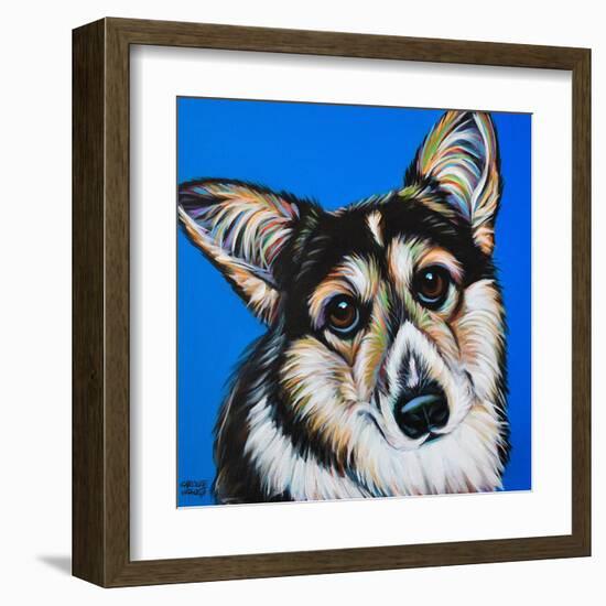 Corgi Cuteness II-Carolee Vitaletti-Framed Art Print