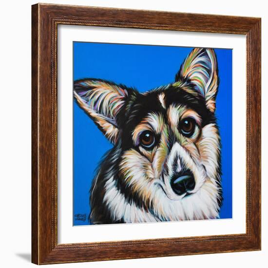 Corgi Cuteness II-Carolee Vitaletti-Framed Art Print