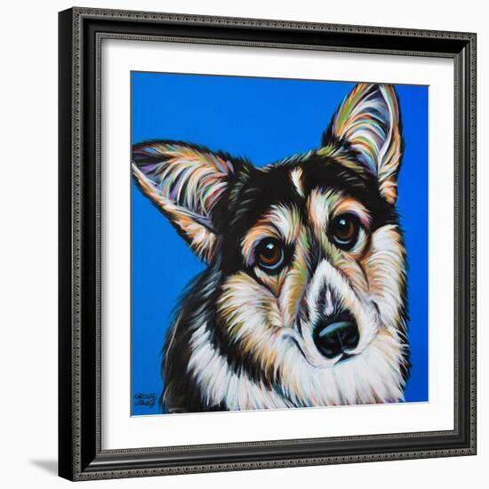 Corgi Cuteness II-Carolee Vitaletti-Framed Art Print