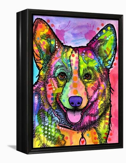 Corgi II-Dean Russo-Framed Premier Image Canvas