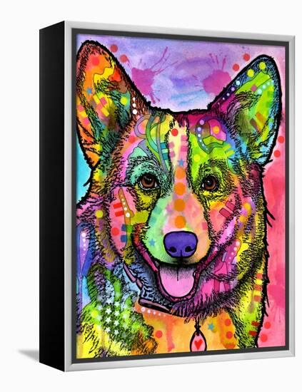 Corgi II-Dean Russo-Framed Premier Image Canvas