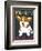 Corgi Love and Kindness-Ginger Oliphant-Framed Premium Giclee Print