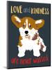 Corgi Love and Kindness-Ginger Oliphant-Mounted Art Print