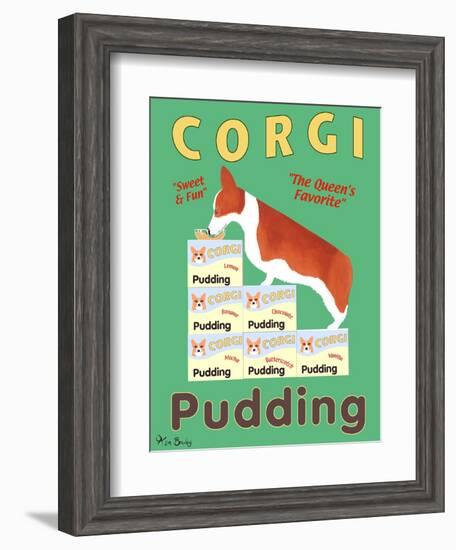 Corgi Pudding-Ken Bailey-Framed Giclee Print