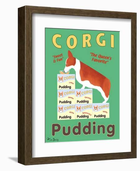 Corgi Pudding-Ken Bailey-Framed Giclee Print