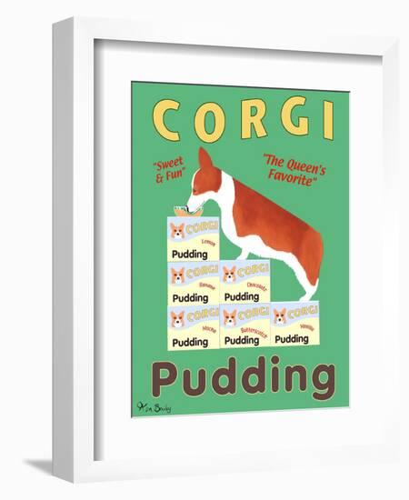 Corgi Pudding-Ken Bailey-Framed Giclee Print
