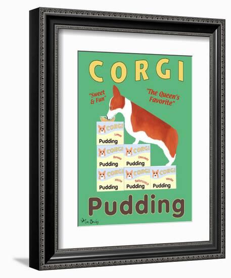 Corgi Pudding-Ken Bailey-Framed Giclee Print