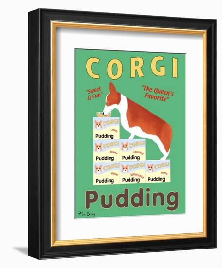 Corgi Pudding-Ken Bailey-Framed Giclee Print