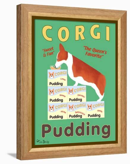 Corgi Pudding-Ken Bailey-Framed Premier Image Canvas