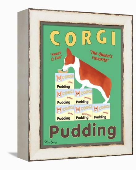 Corgi Pudding-Ken Bailey-Framed Premier Image Canvas