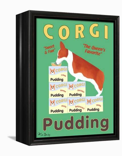 Corgi Pudding-Ken Bailey-Framed Premier Image Canvas