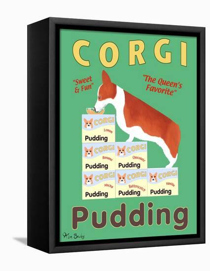 Corgi Pudding-Ken Bailey-Framed Premier Image Canvas