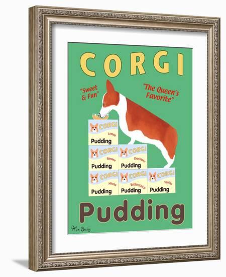 Corgi Pudding-Ken Bailey-Framed Giclee Print