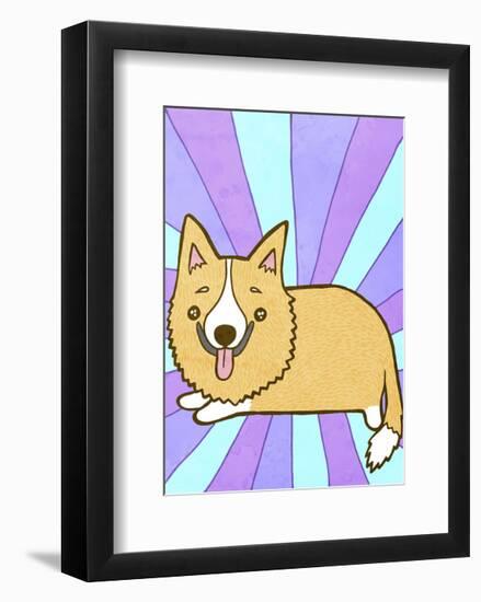 Corgi-My Zoetrope-Framed Art Print