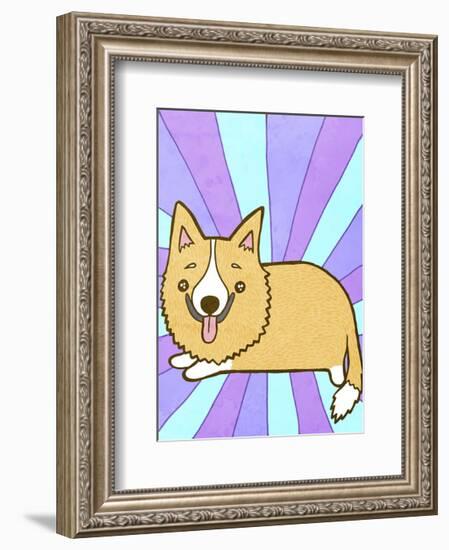 Corgi-My Zoetrope-Framed Art Print