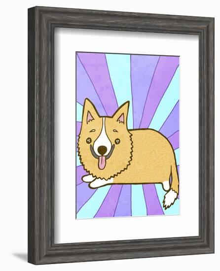 Corgi-My Zoetrope-Framed Art Print