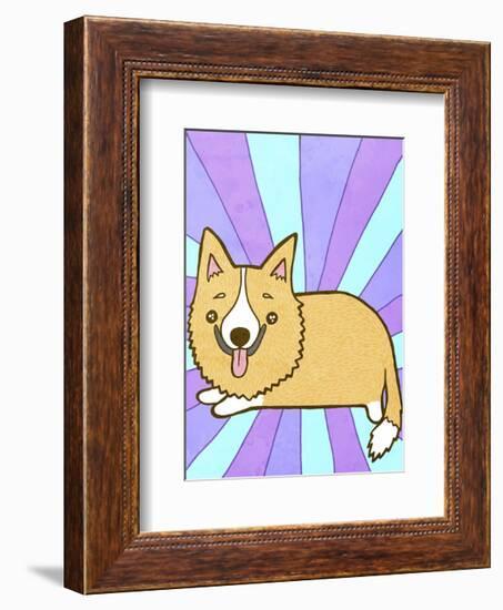 Corgi-My Zoetrope-Framed Art Print