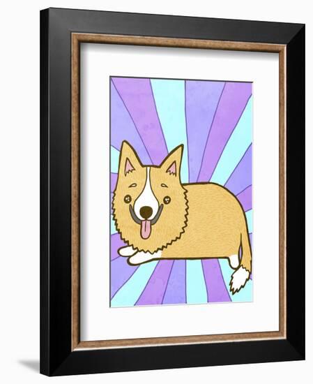 Corgi-My Zoetrope-Framed Art Print