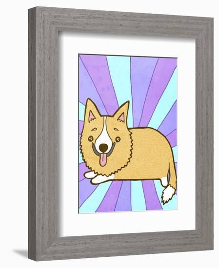 Corgi-My Zoetrope-Framed Art Print