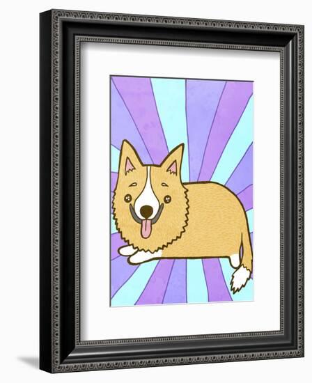 Corgi-My Zoetrope-Framed Art Print