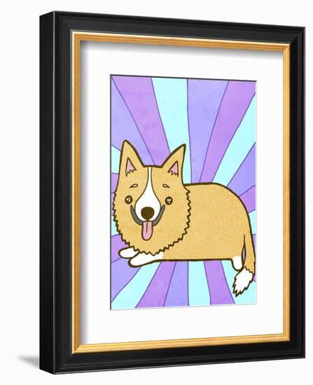 Corgi-My Zoetrope-Framed Art Print