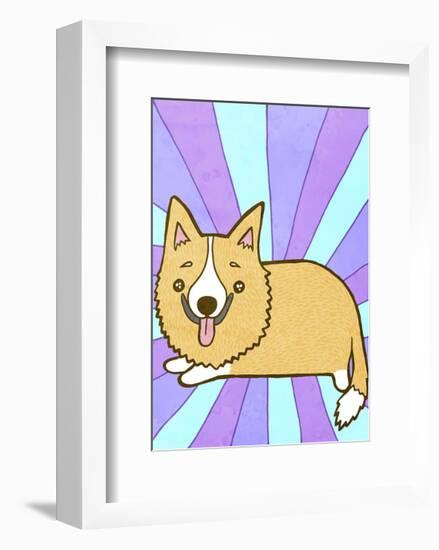 Corgi-My Zoetrope-Framed Art Print