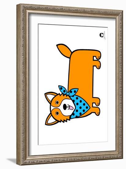 Corgi-Jane Foster-Framed Art Print