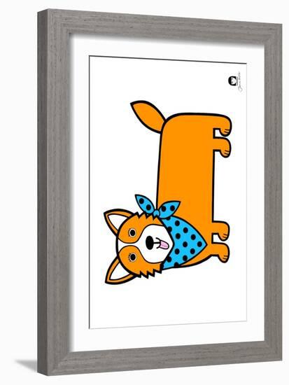 Corgi-Jane Foster-Framed Art Print