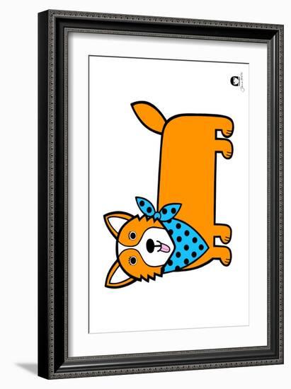 Corgi-Jane Foster-Framed Art Print