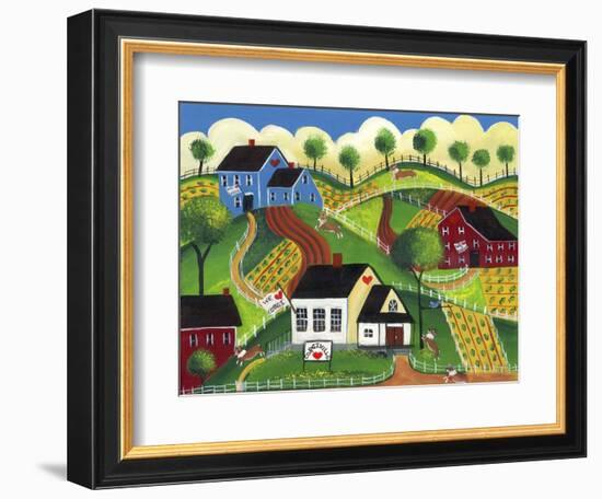 Corgiville-Cheryl Bartley-Framed Giclee Print