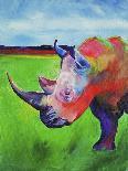 Painted Rhino-Corina St. Martin-Giclee Print