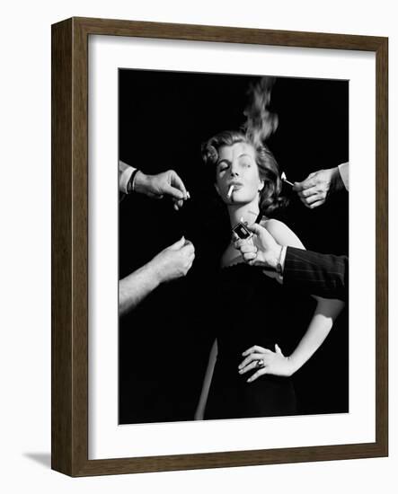 Corinne Calvet, 1948-null-Framed Photographic Print