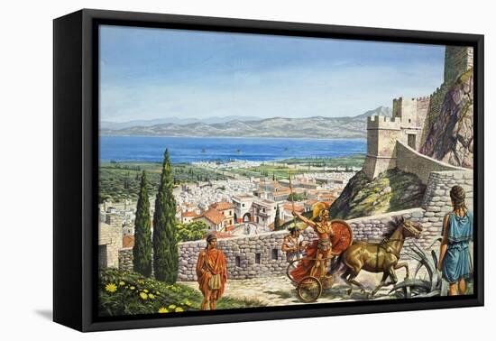 Corinth - Citadel at the Crossroads-Payne-Framed Premier Image Canvas
