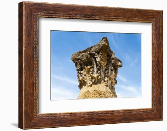 Corinthian Capital, Utica Punic and Roman Archaeological Site, Tunisia, North Africa-Nico Tondini-Framed Photographic Print