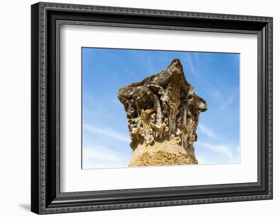 Corinthian Capital, Utica Punic and Roman Archaeological Site, Tunisia, North Africa-Nico Tondini-Framed Photographic Print