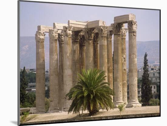 Corinthian Columns of the Temple of Zeus Dating from Between 174 BC and 132 AD, Athens, Greece-Ken Gillham-Mounted Photographic Print