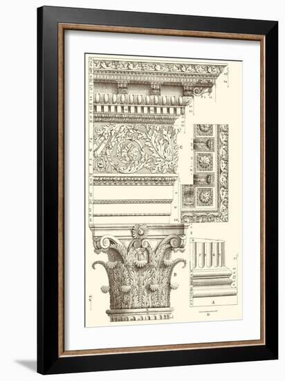 Corinthian Detail V-Vision Studio-Framed Art Print