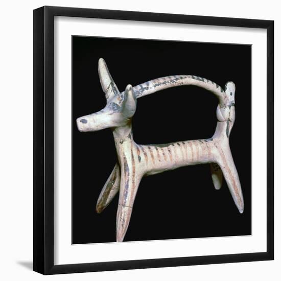 Corinthian terracotta bull, 6th century BC. Artist: Unknown-Unknown-Framed Giclee Print