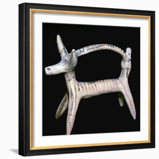 Corinthian terracotta bull, 6th century BC. Artist: Unknown-Unknown-Framed Giclee Print