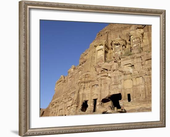 Corinthian Tomb, Petra, Unesco World Heritage Site, Jordan, Middle East-Sergio Pitamitz-Framed Photographic Print
