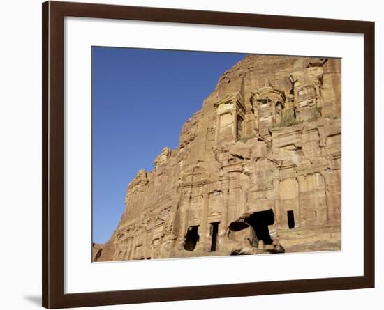 Corinthian Tomb, Petra, Unesco World Heritage Site, Jordan, Middle East-Sergio Pitamitz-Framed Photographic Print