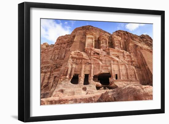 Corinthian Tomb, Royal Tombs, Petra, UNESCO World Heritage Site, Jordan, Middle East-Eleanor Scriven-Framed Premium Photographic Print