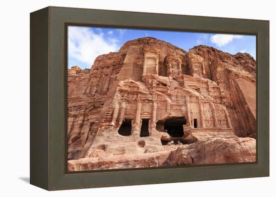 Corinthian Tomb, Royal Tombs, Petra, UNESCO World Heritage Site, Jordan, Middle East-Eleanor Scriven-Framed Premier Image Canvas